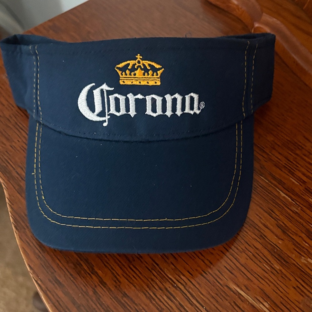 Corona Dark Blue Visor with Yellow Accents
